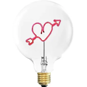 Ampoule Coeur Fleche Rouge / H 17 Cm-ELEMENTS LIGHTING Store