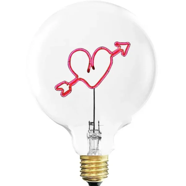 Ampoule Coeur Fleche Rouge / H 17 Cm-ELEMENTS LIGHTING Store