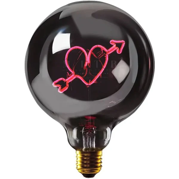 Ampoule Coeur Rouge Fume / H 17 Cm-ELEMENTS LIGHTING Cheap
