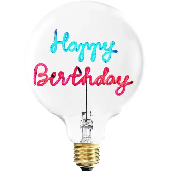 Ampoule Happy Birthday / H 17 Cm-ELEMENTS LIGHTING Shop