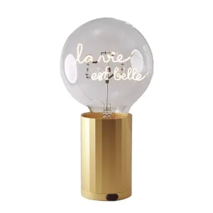 Ampoule La Vie Est Belle Pour Socle Portable / H 17 Cm-ELEMENTS LIGHTING Best Sale
