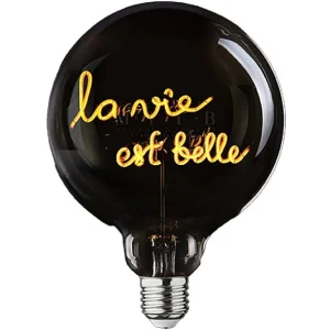 Ampoule La Vie Est Belle Pour Socle Portable / H 17 Cm-ELEMENTS LIGHTING Best Sale