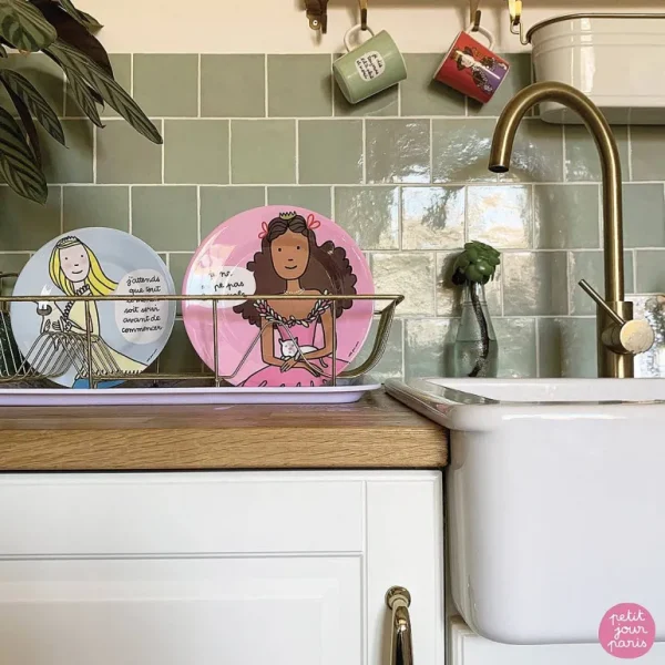 Assiette A Dessert Princesse - Pas La Parole-PETIT JOUR Sale