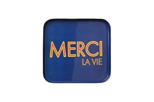 Assiette Déco Merci La Vie 18.4 Cm-GIFT COMPANY Sale