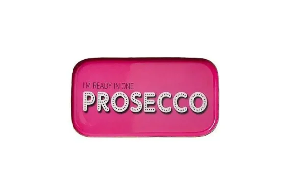 Assiette Déco Ready In Prosecco 21.6 X 11.6 Cm-GIFT COMPANY Fashion