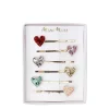 6 Barrettes Coeur Glitter-MERI MERI Outlet