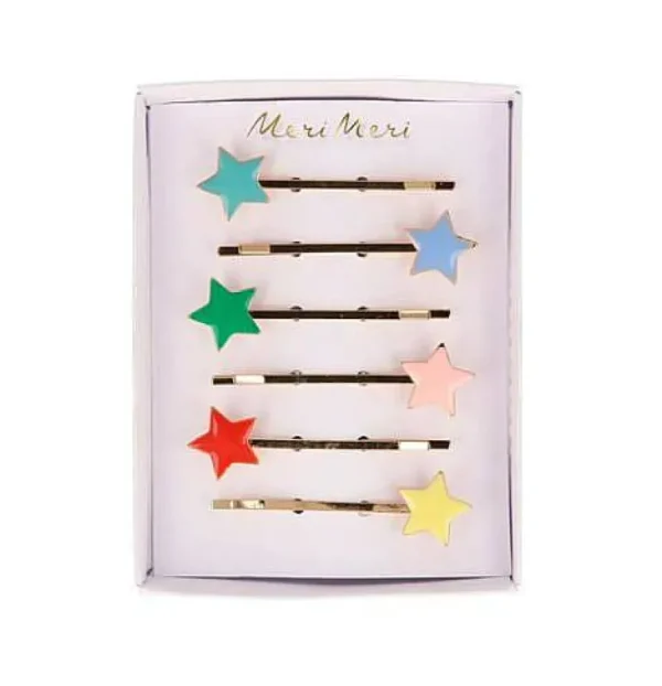 6 Barrettes Email Cheveux Star-MERI MERI Cheap