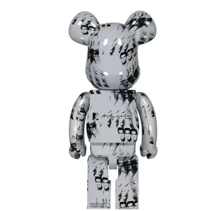 Bearbrick 1000% Andy Warhol X Elvis Presley - H 72 Cm-ARTOYZ Flash Sale