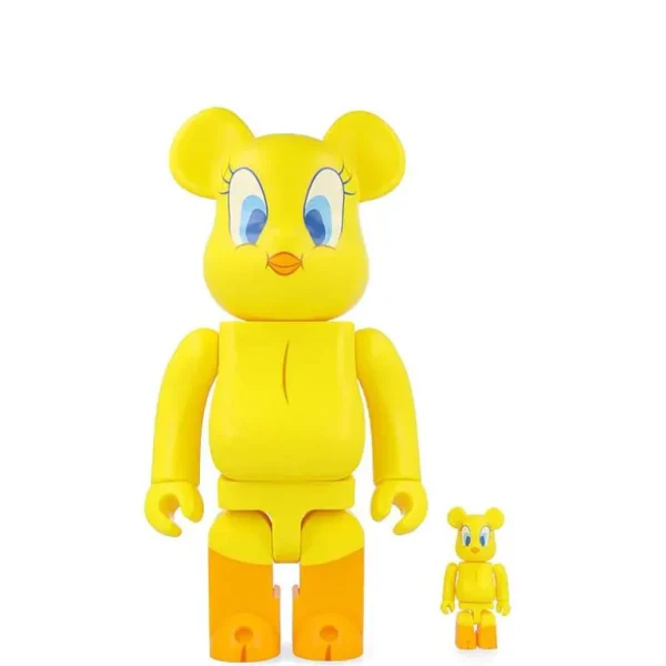 Bearbrick 400%+100% Looney Tunes Tweety - H 28Cm + 7 Cm-ARTOYZ New