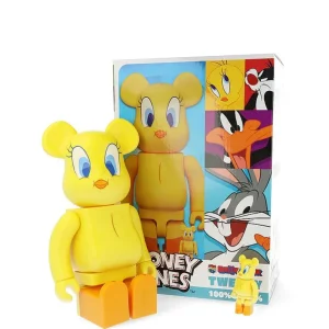 Bearbrick 400%+100% Looney Tunes Tweety - H 28Cm + 7 Cm-ARTOYZ New