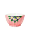 Bol Ceramique Fleurs O 12 Cm - Rose-RICE Best Sale