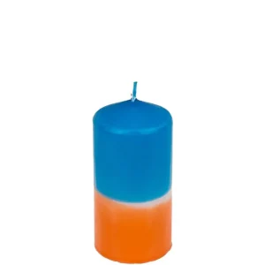 Bougie Tie & Dye - Orange Et Bleu-OUT OF THE BLUE Online