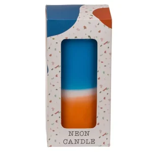Bougie Tie & Dye - Orange Et Bleu-OUT OF THE BLUE Online