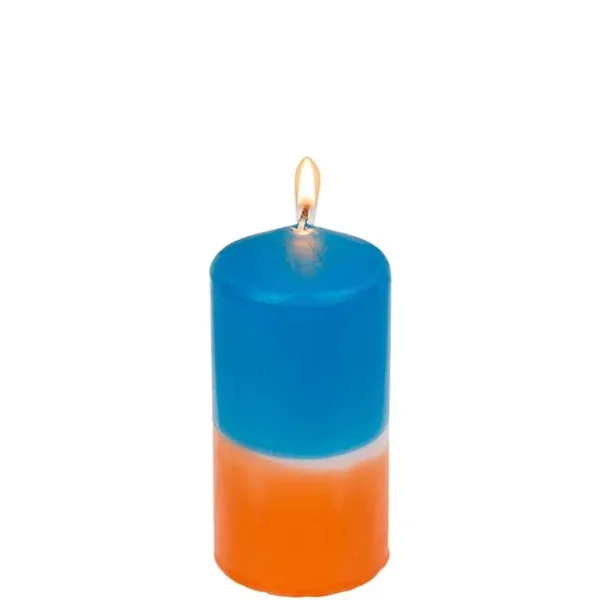 Bougie Tie & Dye - Orange Et Bleu-OUT OF THE BLUE Online