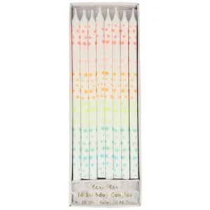 16 Bougies Anniversaire - Etoiles Multicolores-MERI MERI New