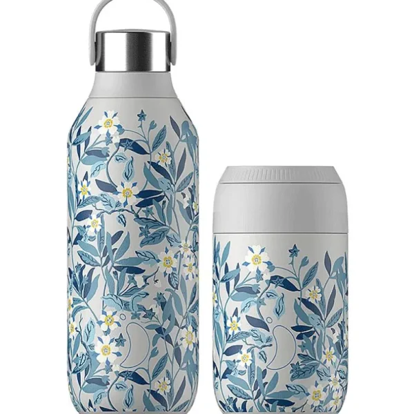 Bouteille Isotherme Serie 2 500 Ml Chilly'S X Liberty - Blossom Granit-CHILLY S Outlet