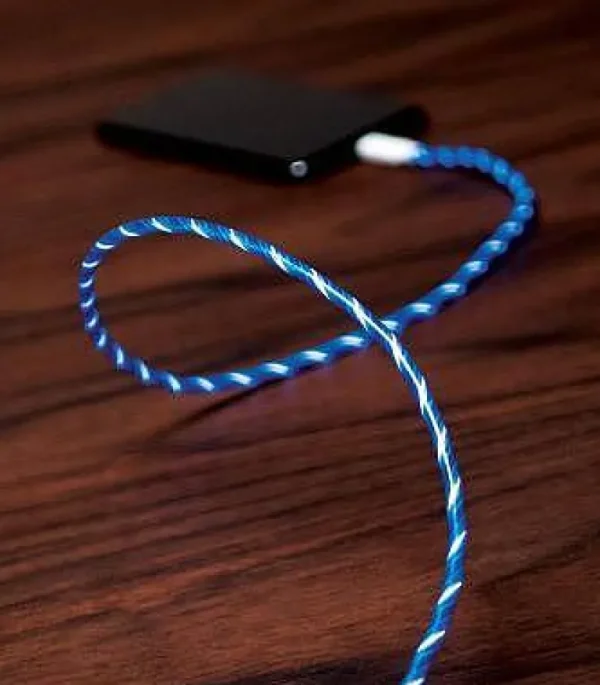 Cable Iphone Lumineux The Pac - Bleu-KUBBICK Cheap