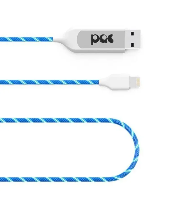 Cable Iphone Lumineux The Pac - Bleu-KUBBICK Cheap