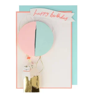 Carte Happy Birthday - Montgolfiere-MERI MERI Store