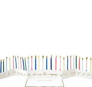 Carte Happy Birthday Bougies Concertina-MERI MERI Cheap