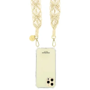 Chaine De Telephone Bijou - Eve Beige Macrame-LA COQUE FRANÇAISE Discount