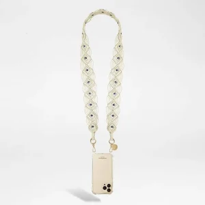 Chaine De Telephone Bijou - Eve Beige Macrame Yeux-LA COQUE FRANÇAISE Store