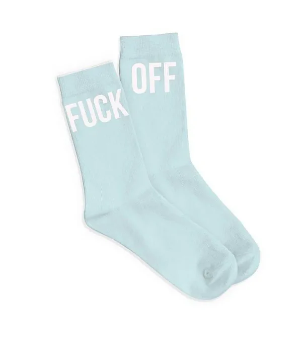 Chaussettes - Fuck Off Bleu-FISURA Best Sale