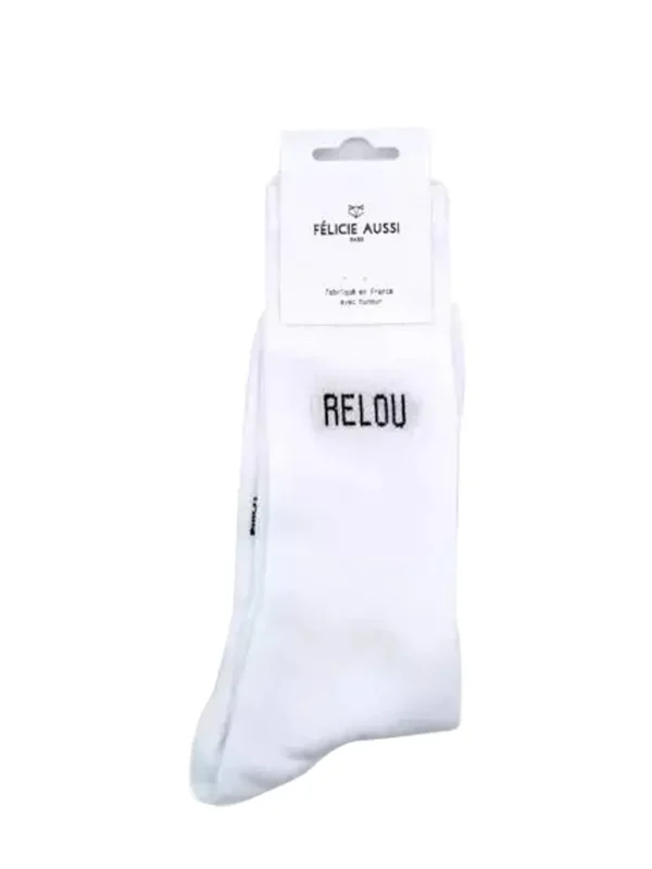 Chaussettes - Relou Blanc 40/45-FÉLICIE AUSSI Hot