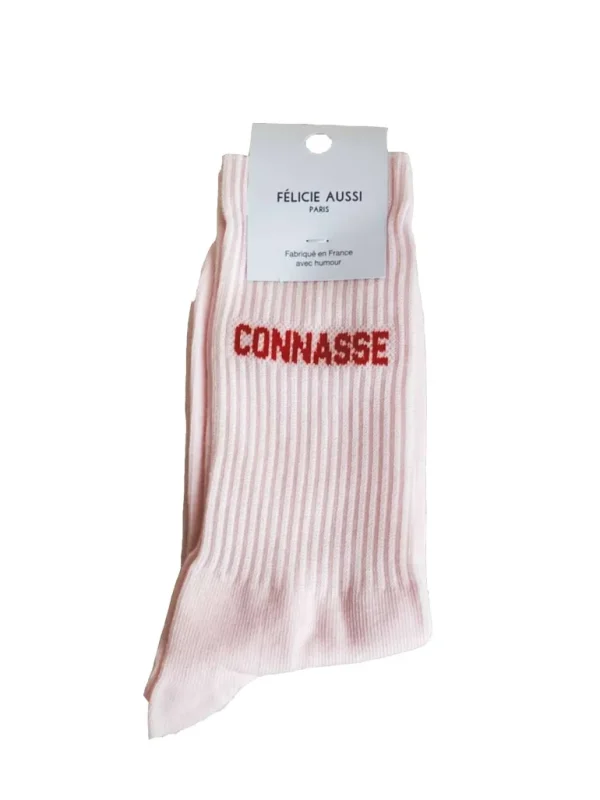 Chaussettes Connasse Rose 36/40-FÉLICIE AUSSI Best