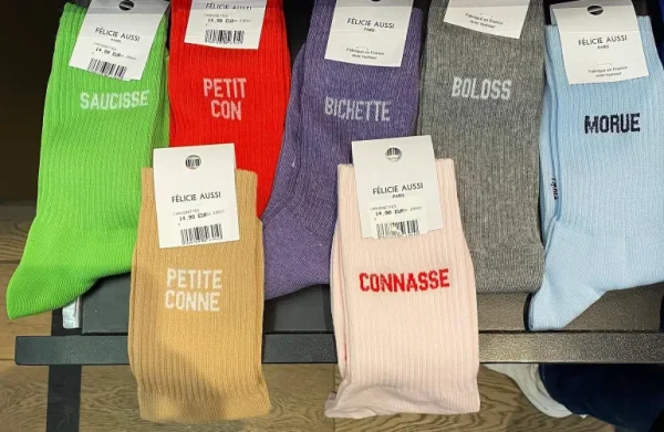 Chaussettes Connasse Rose 36/40-FÉLICIE AUSSI Best