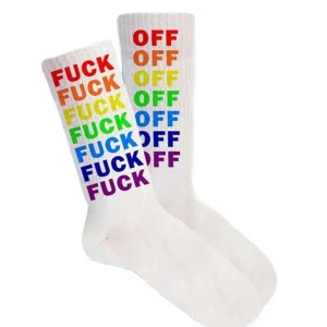 Chaussettes Homme - Fuck Off Multicolore-FISURA Store