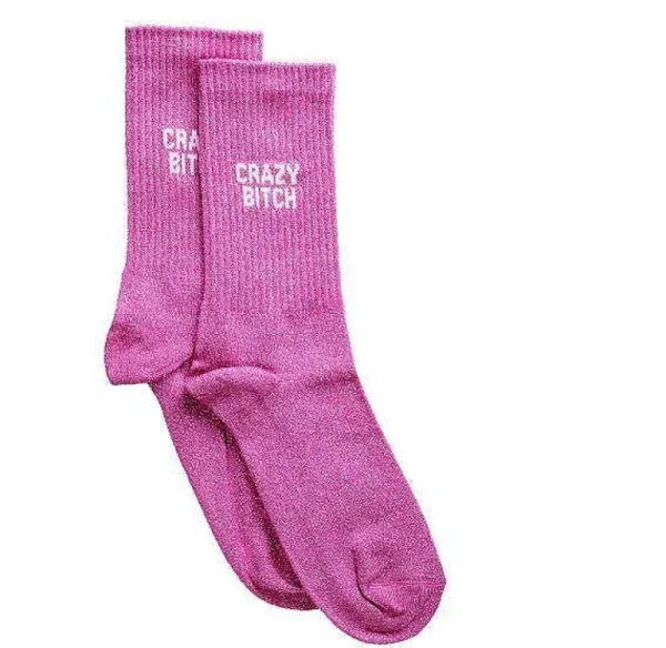 Chaussettes Paillettes - Crazy Bitch 36/40-FÉLICIE AUSSI Flash Sale