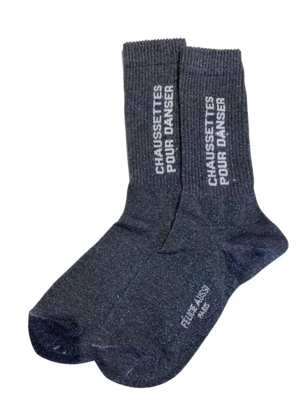 Chaussettes Paillettes - Danser Anthracite 36/40-FÉLICIE AUSSI Online