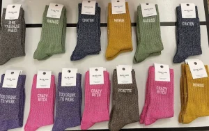 Chaussettes Paillettes - Too Drunk To Work 36/40-FÉLICIE AUSSI Discount