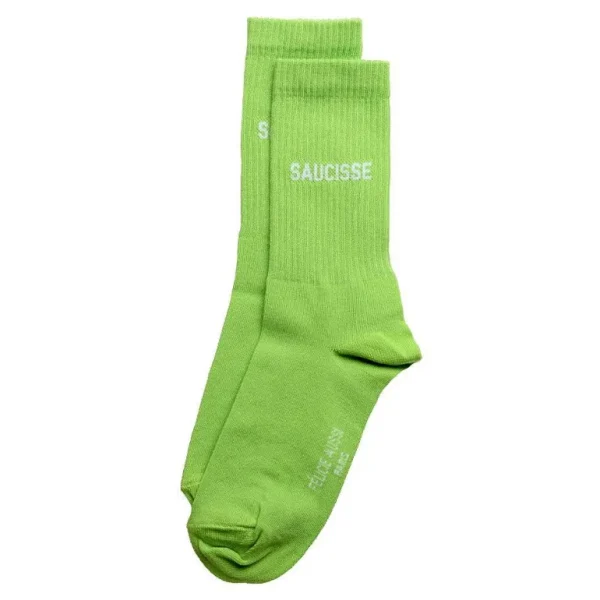 Chaussettes Saucisse Vert 36/40-FÉLICIE AUSSI Best Sale