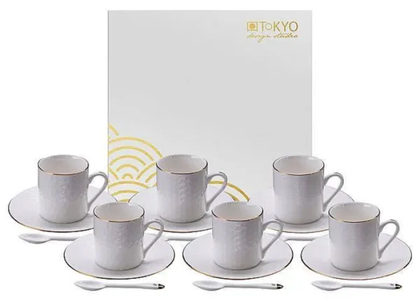 Coffret 6 Tasses Expresso - Blanc Nippon-CNB TOKYO DESIGN Cheap