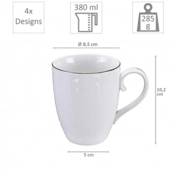 Coffret De 4 Mugs - Nippon Blanc-CNB TOKYO DESIGN Hot
