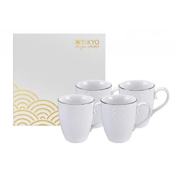 Coffret De 4 Mugs - Nippon Blanc-CNB TOKYO DESIGN Hot