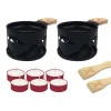 Raclette A La Bougie Pour 2 Serie Limitee - Montagne Noir-COOKUT Flash Sale