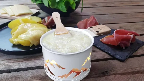Raclette A La Bougie Pour 2 Serie Limitee - Montagne Blanc-COOKUT Discount