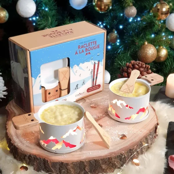 Raclette A La Bougie Pour 2 Serie Limitee - Montagne Blanc-COOKUT Discount