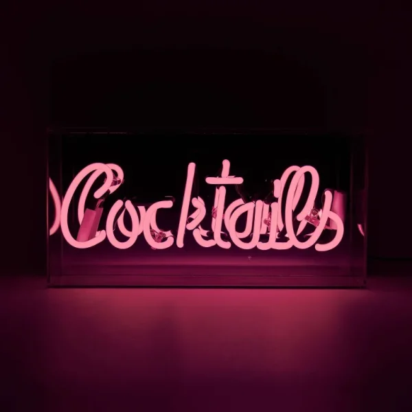 Enseigne Neon - Cocktails Rose-BERGERS BELGIUM Outlet