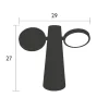 Oto Lampe A Poser Sans Fil H.27 Cm - Bleu Acapulco-FERMOB Outlet