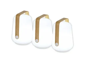 Set De 3 Mini Lampes Rechargeables - Bamboo-FERMOB Online
