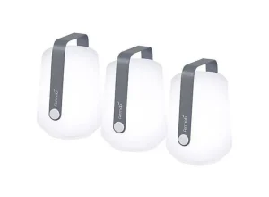 Set De 3 Mini Lampes Rechargeables - Gris Orage-FERMOB Flash Sale