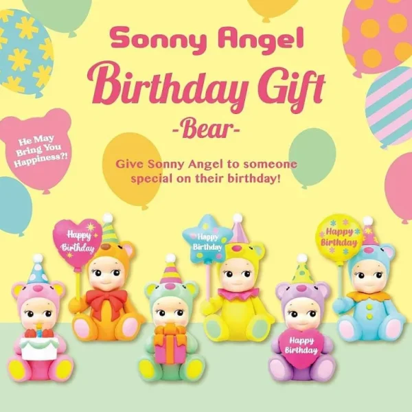 Figurine Sonny Angel - Serie Happy Birthday Bear-BABY WATCH Discount