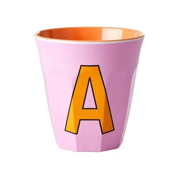 Gobelet Lettre Melamine - Toutes Les Lettres-RICE Shop