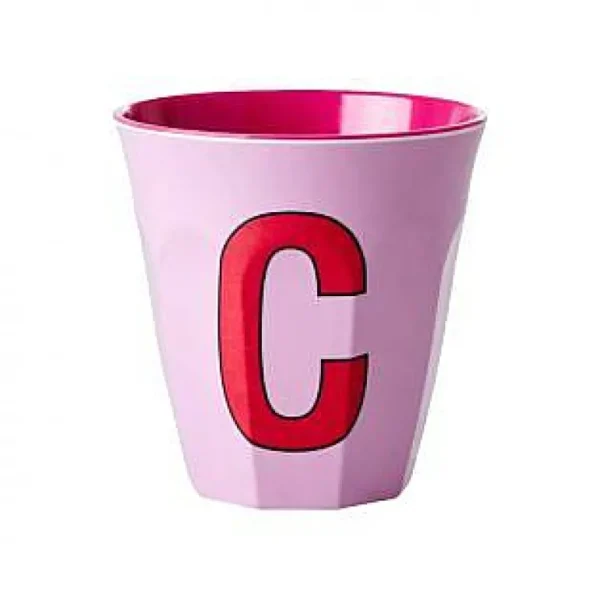 Gobelet Lettre Melamine - Toutes Les Lettres-RICE Shop