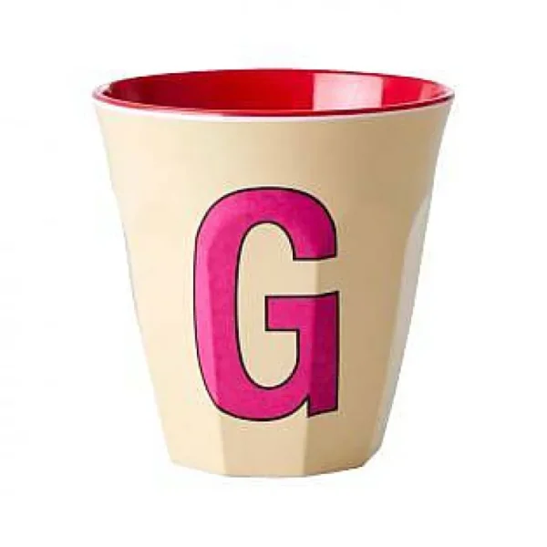 Gobelet Lettre Melamine - Toutes Les Lettres-RICE Shop