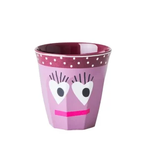 Gobelet Melamine Visage - Violet O 9 Cm-RICE Outlet